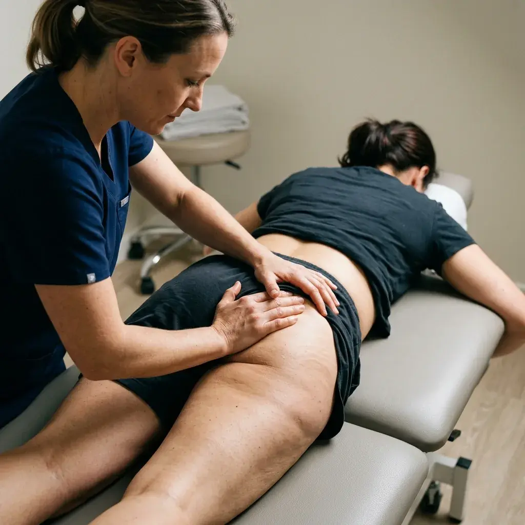 Rilascio miofasciale profondo del muscolo piriforme nel gluteo